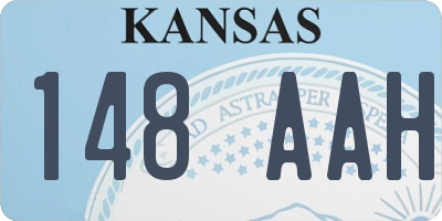 KS license plate 148AAH