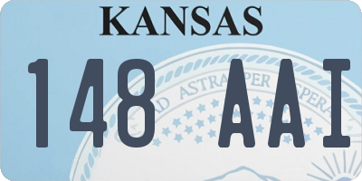 KS license plate 148AAI
