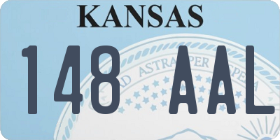 KS license plate 148AAL