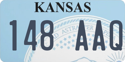 KS license plate 148AAQ