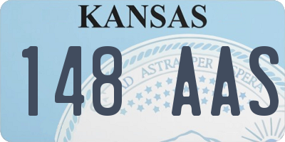 KS license plate 148AAS
