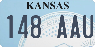 KS license plate 148AAU