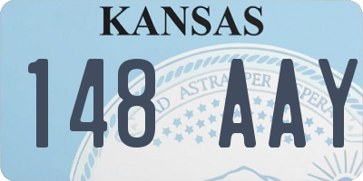 KS license plate 148AAY