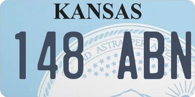 KS license plate 148ABN