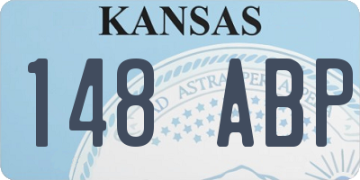 KS license plate 148ABP