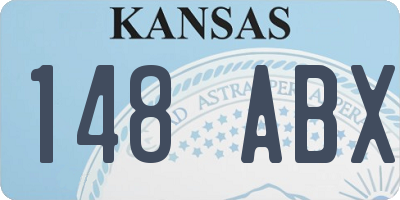 KS license plate 148ABX