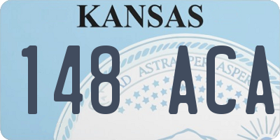 KS license plate 148ACA