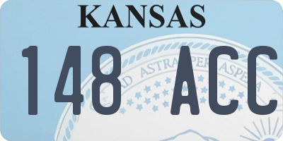 KS license plate 148ACC