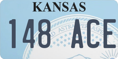 KS license plate 148ACE