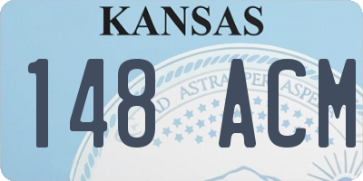 KS license plate 148ACM