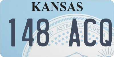 KS license plate 148ACQ