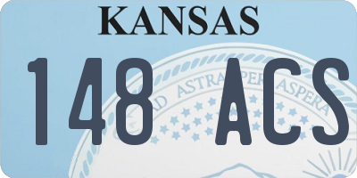 KS license plate 148ACS