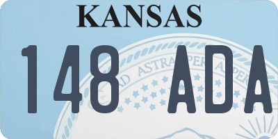 KS license plate 148ADA