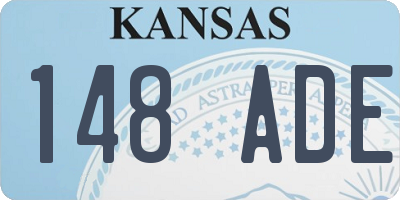 KS license plate 148ADE