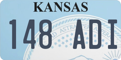 KS license plate 148ADI