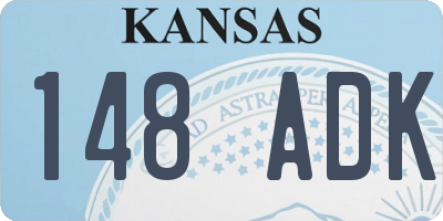 KS license plate 148ADK