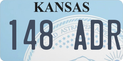 KS license plate 148ADR