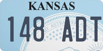 KS license plate 148ADT