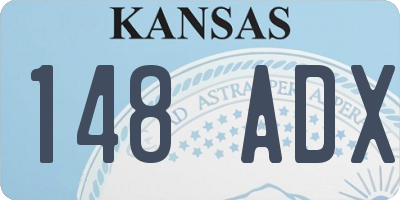 KS license plate 148ADX
