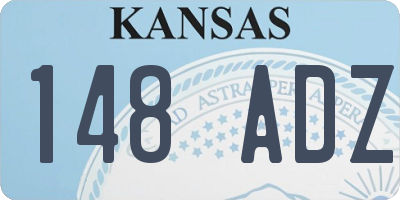 KS license plate 148ADZ