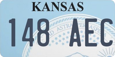 KS license plate 148AEC