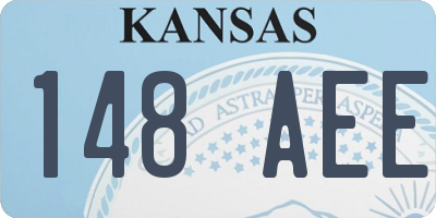 KS license plate 148AEE