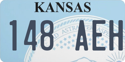 KS license plate 148AEH