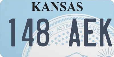 KS license plate 148AEK