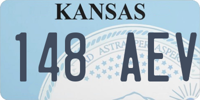 KS license plate 148AEV