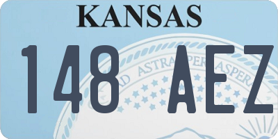 KS license plate 148AEZ