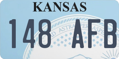 KS license plate 148AFB