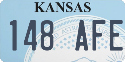 KS license plate 148AFE