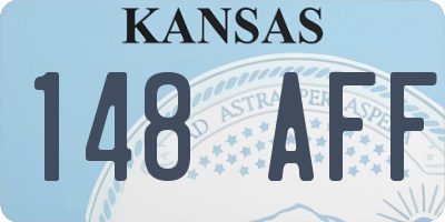 KS license plate 148AFF