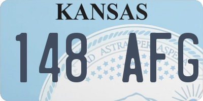 KS license plate 148AFG