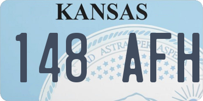 KS license plate 148AFH