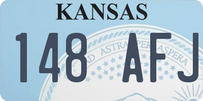 KS license plate 148AFJ