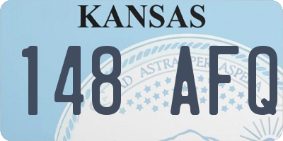 KS license plate 148AFQ