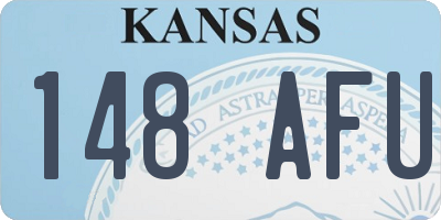 KS license plate 148AFU