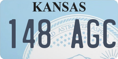 KS license plate 148AGC