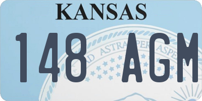 KS license plate 148AGM