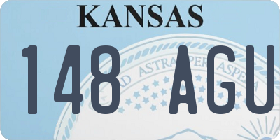 KS license plate 148AGU