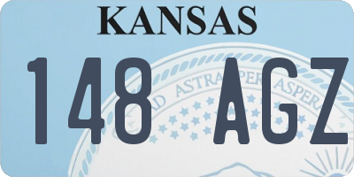 KS license plate 148AGZ