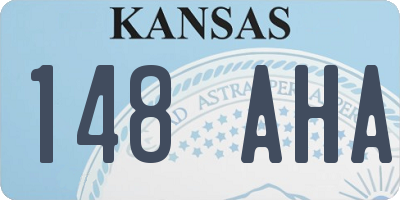 KS license plate 148AHA