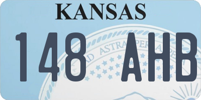 KS license plate 148AHB