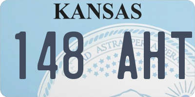 KS license plate 148AHT