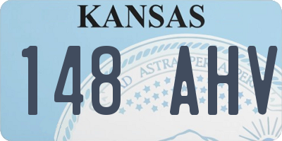 KS license plate 148AHV