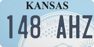 KS license plate 148AHZ