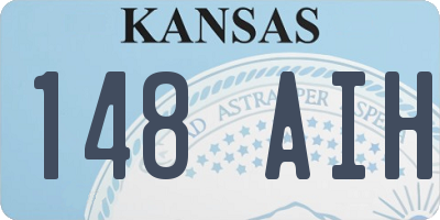 KS license plate 148AIH