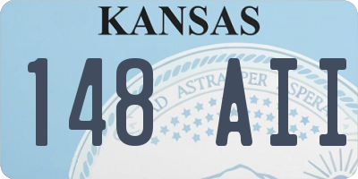 KS license plate 148AII