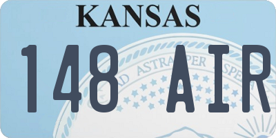KS license plate 148AIR